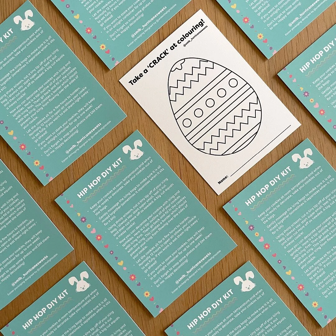 PRINT DESIGN: Hurricane Sweets Easter Packaging

Client: @smlb_hurricanesweets
Printing: @moo