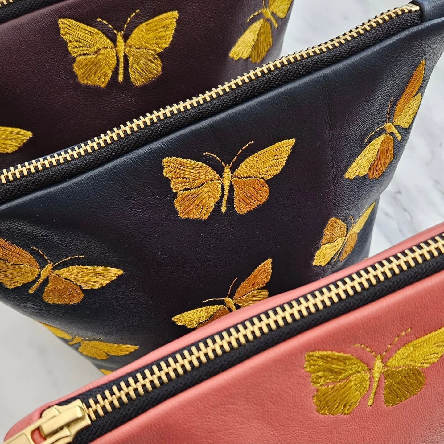 Shiny butterflies! Coming with me to @thefromeindependent this Sunday - and will be added to the website once my camera battery is charged 🙄

And the music because insta suggested it and I always forget how much a love this song 

#embroideredbutter