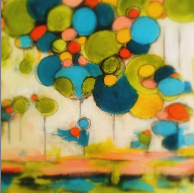 'Seaside' Mixed Media - 36"x36"