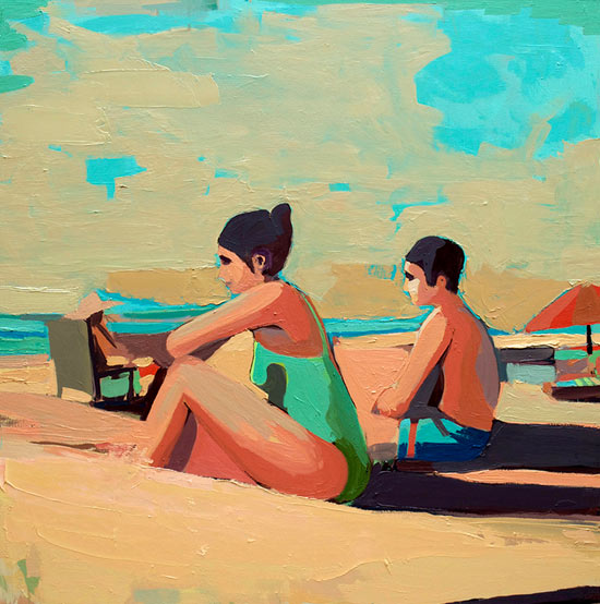 Figures at Sunset by Patrick Puckett
