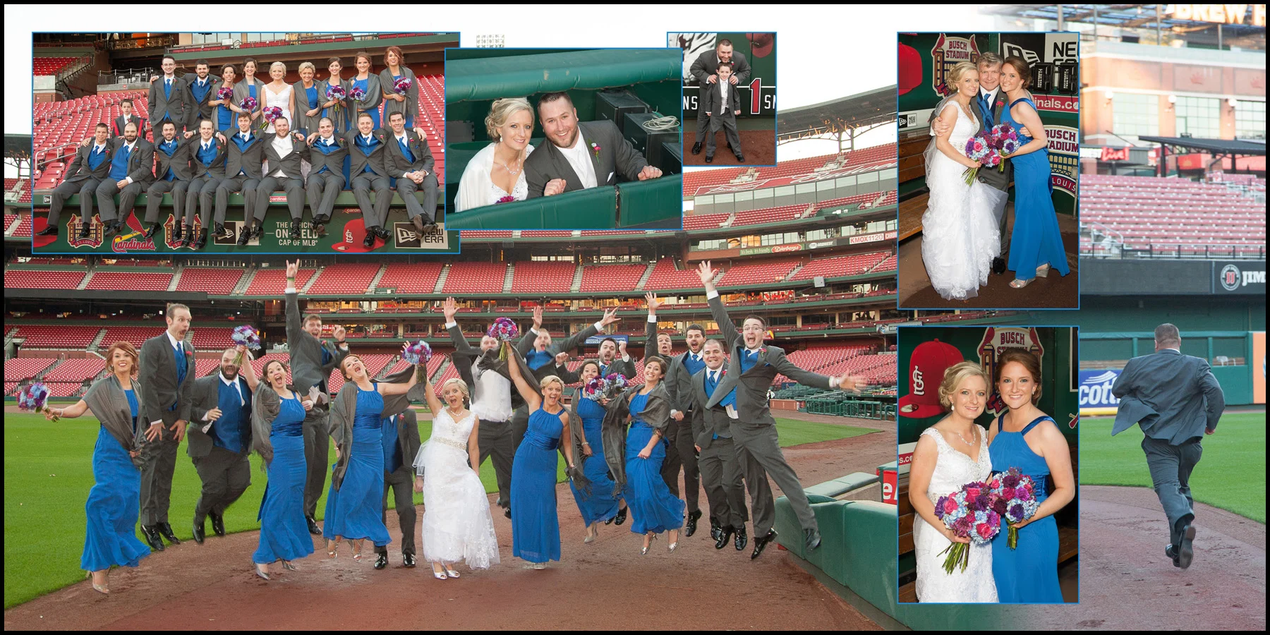 Katelyn & Levi's Wedding in Fall 2015 with pictures at Busch Stadium!