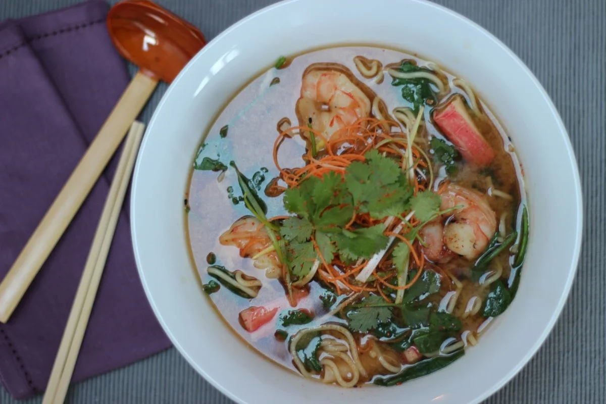 Prawn Ramen with Miso