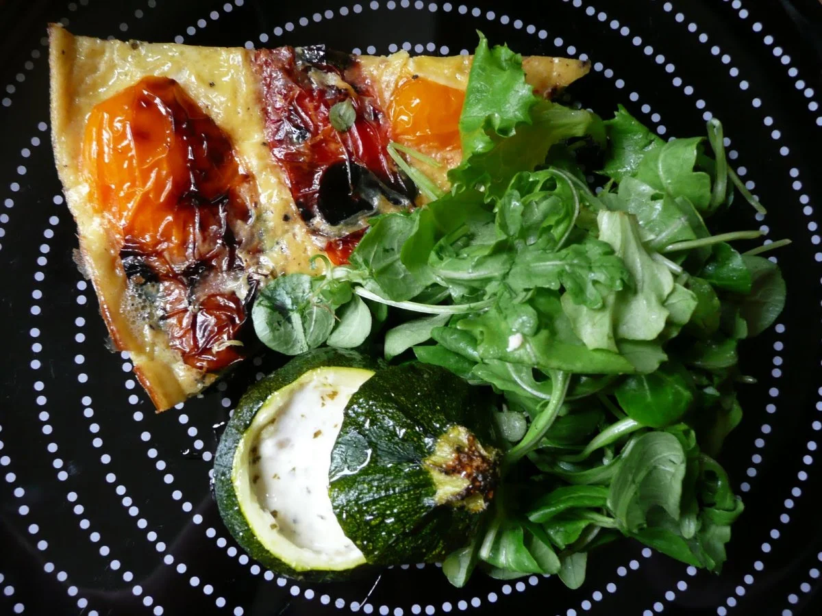 Globe Courgette and Tortilla