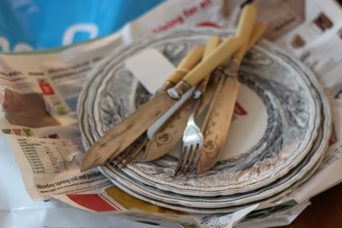 Plates, Knives and Forks
