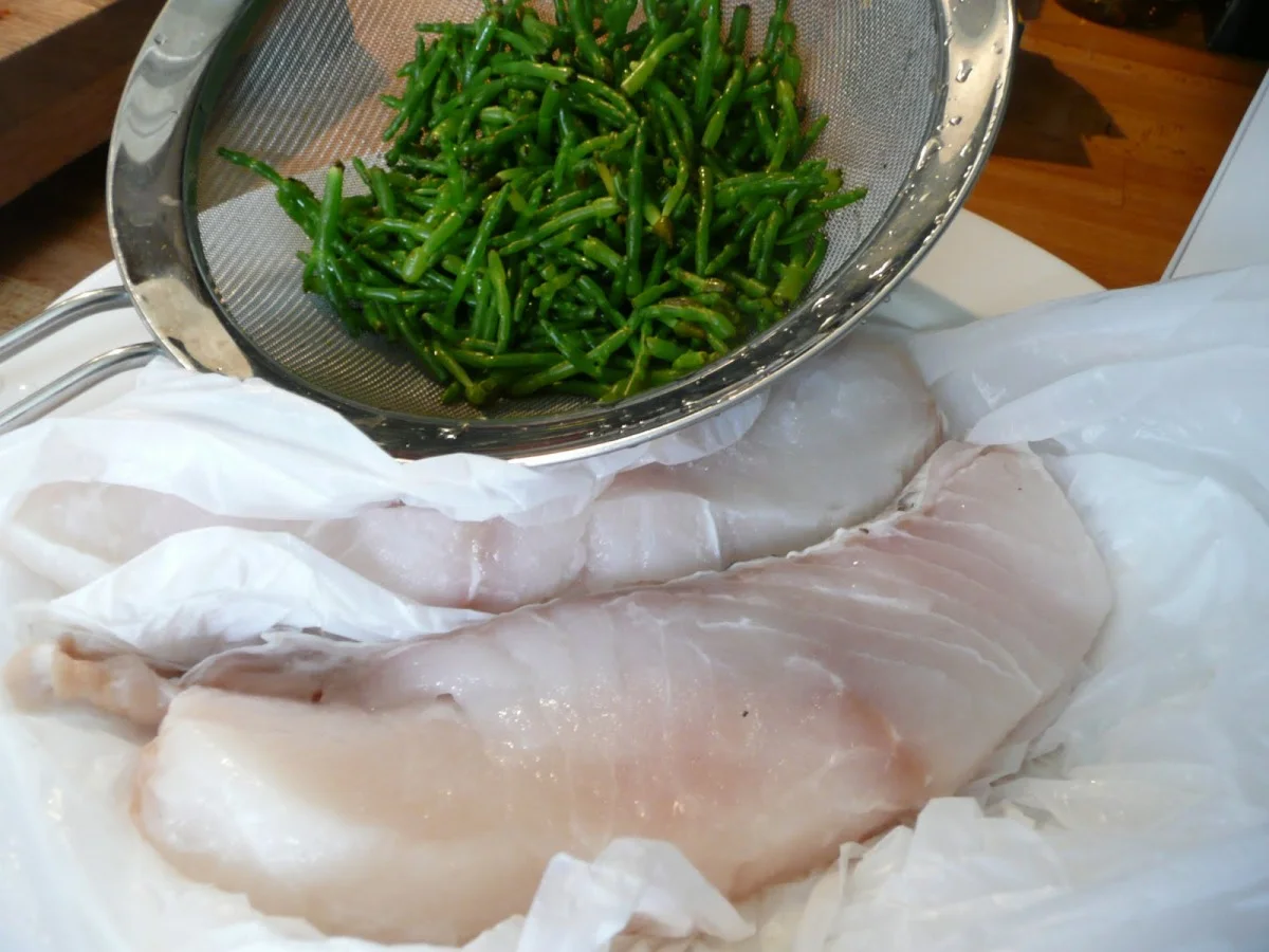 Fresh Halibut and Samphire