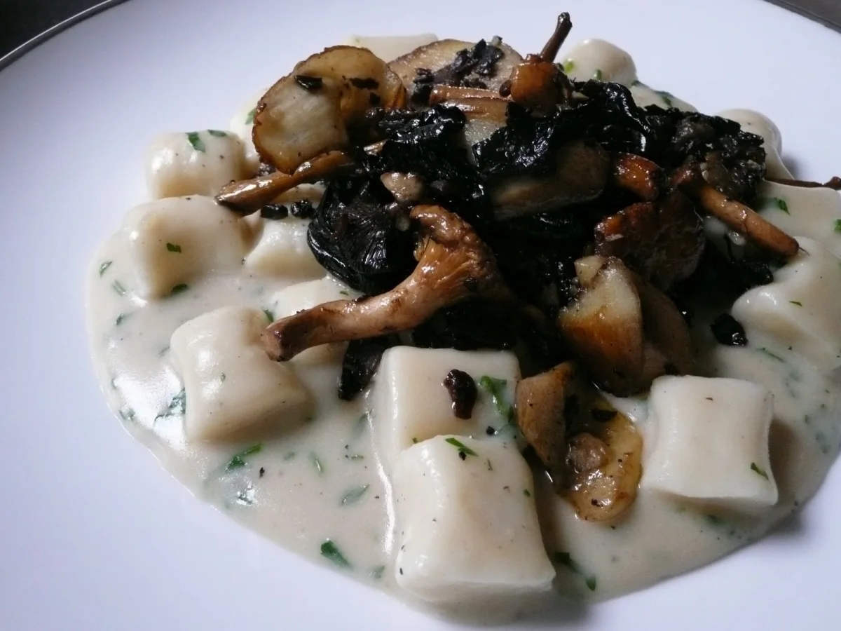 Gnocchi and Mushrooms