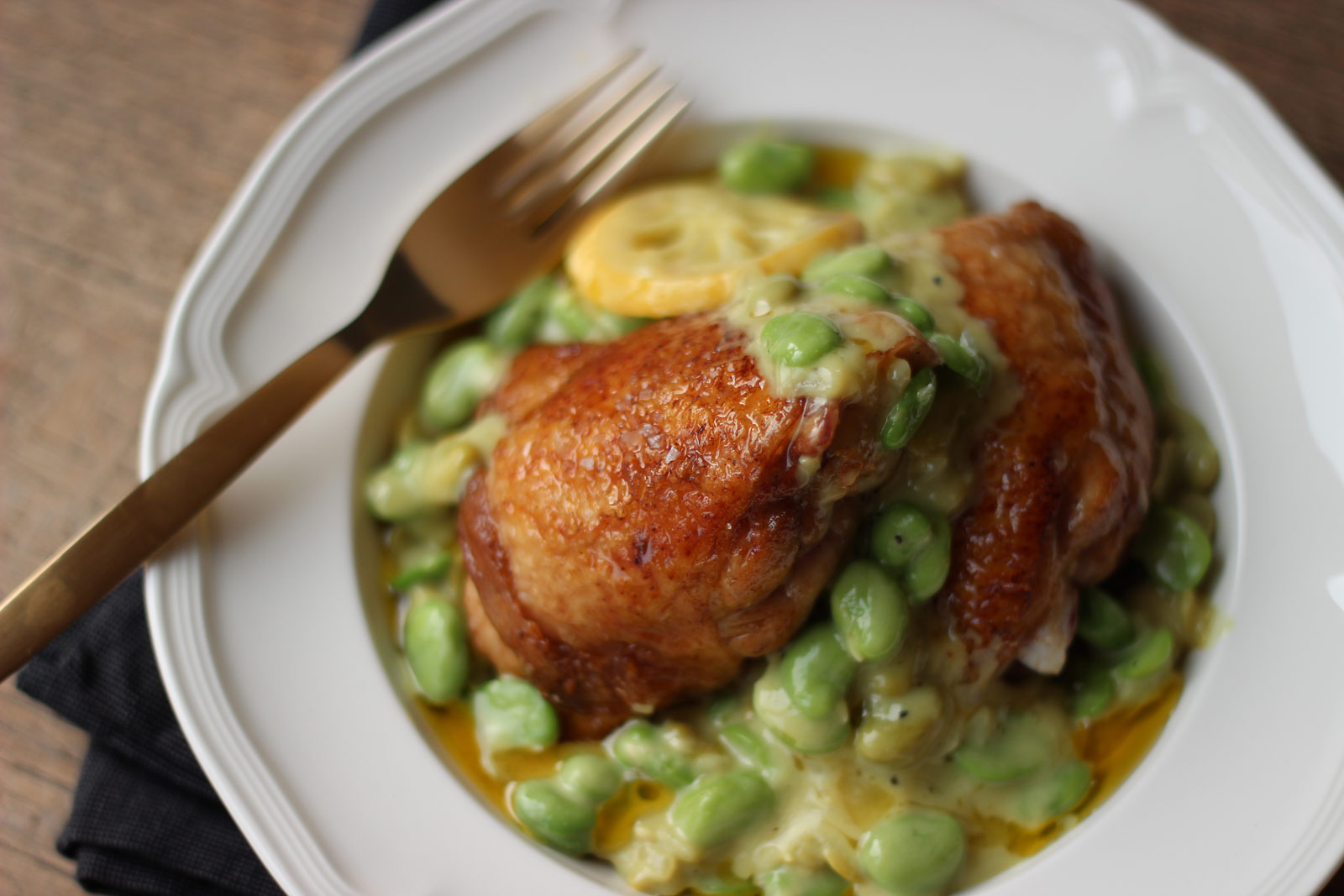 Chicken and Broad Beans