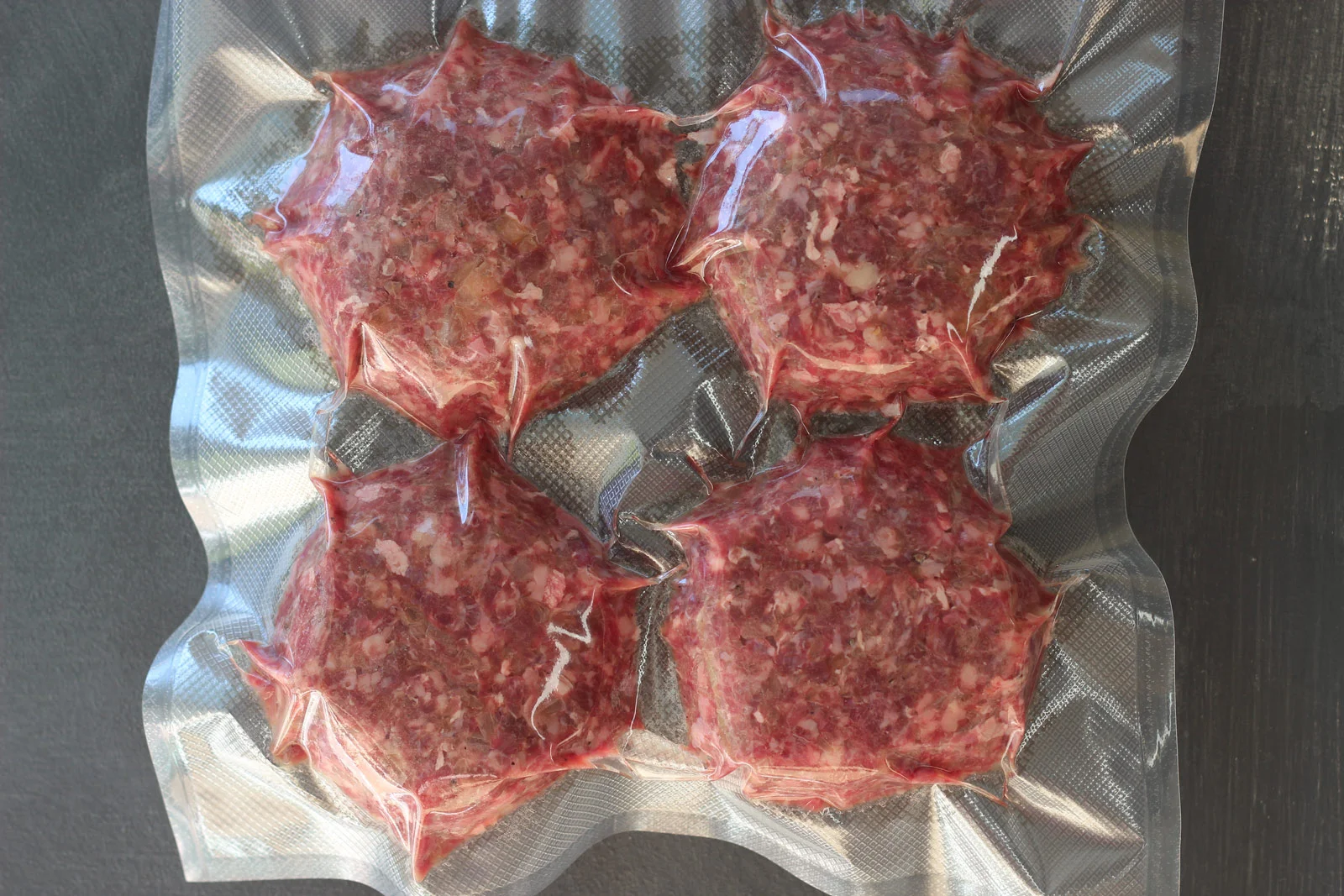 Vac pack burgers