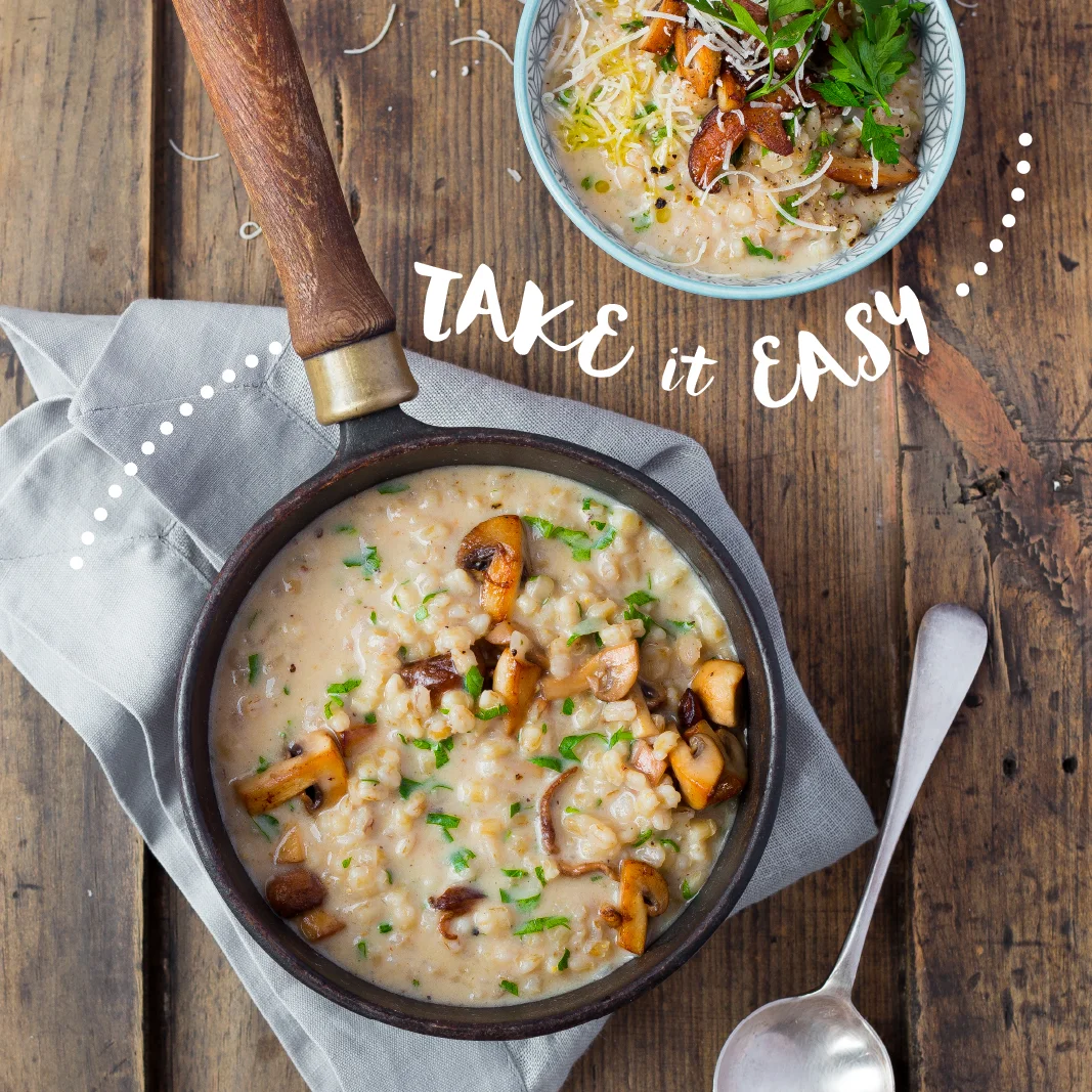 Mushroom risotto soup — The Kitchen Alchemist