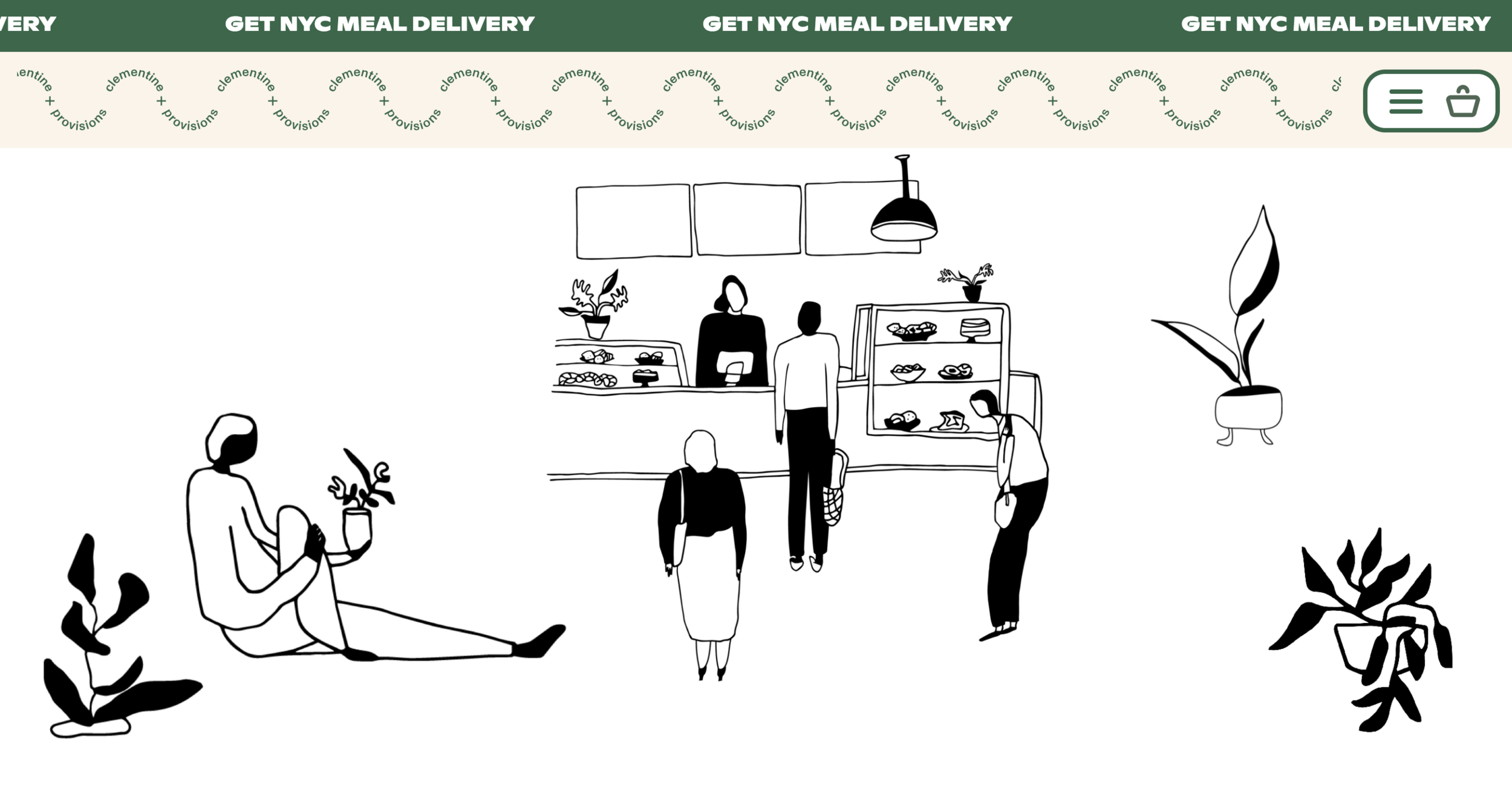  Branding illustrations for Clementine Bakery, Brooklyn NY 