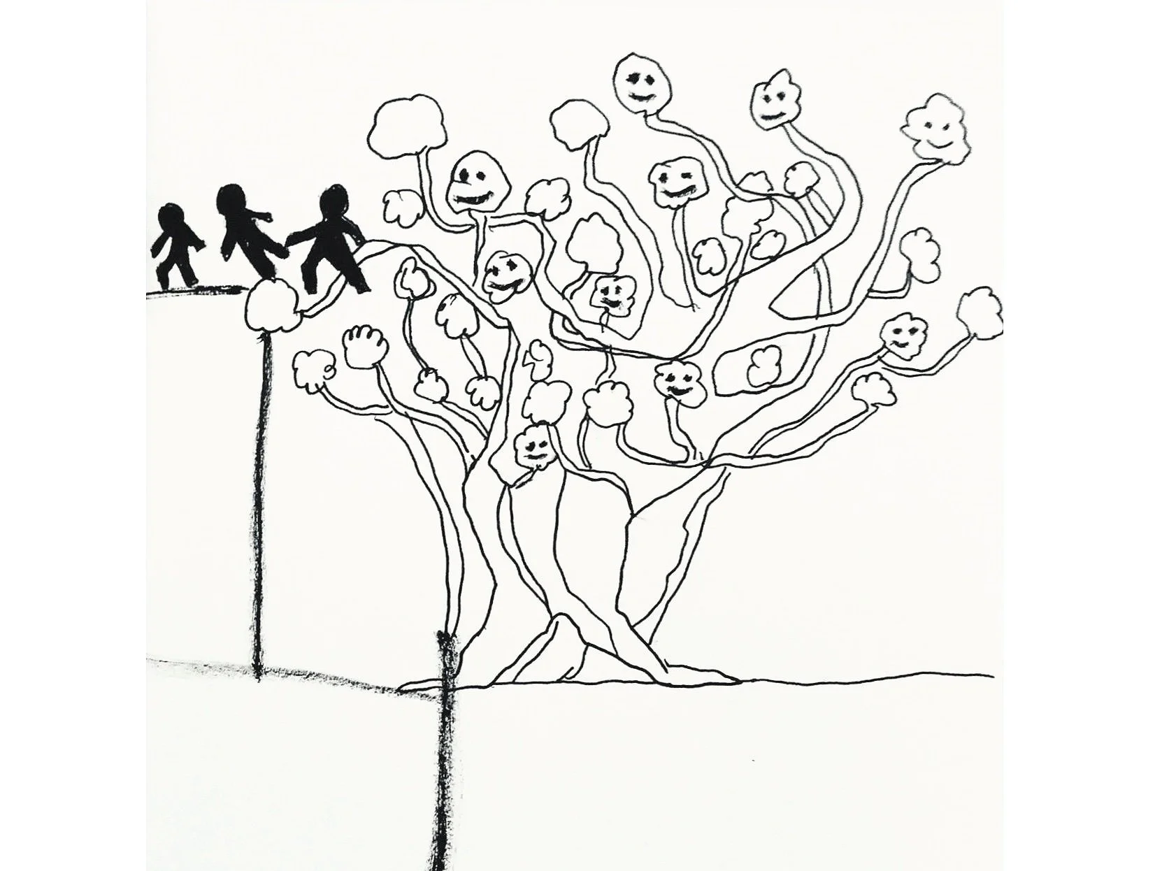 Original Drawing - The Living Tree