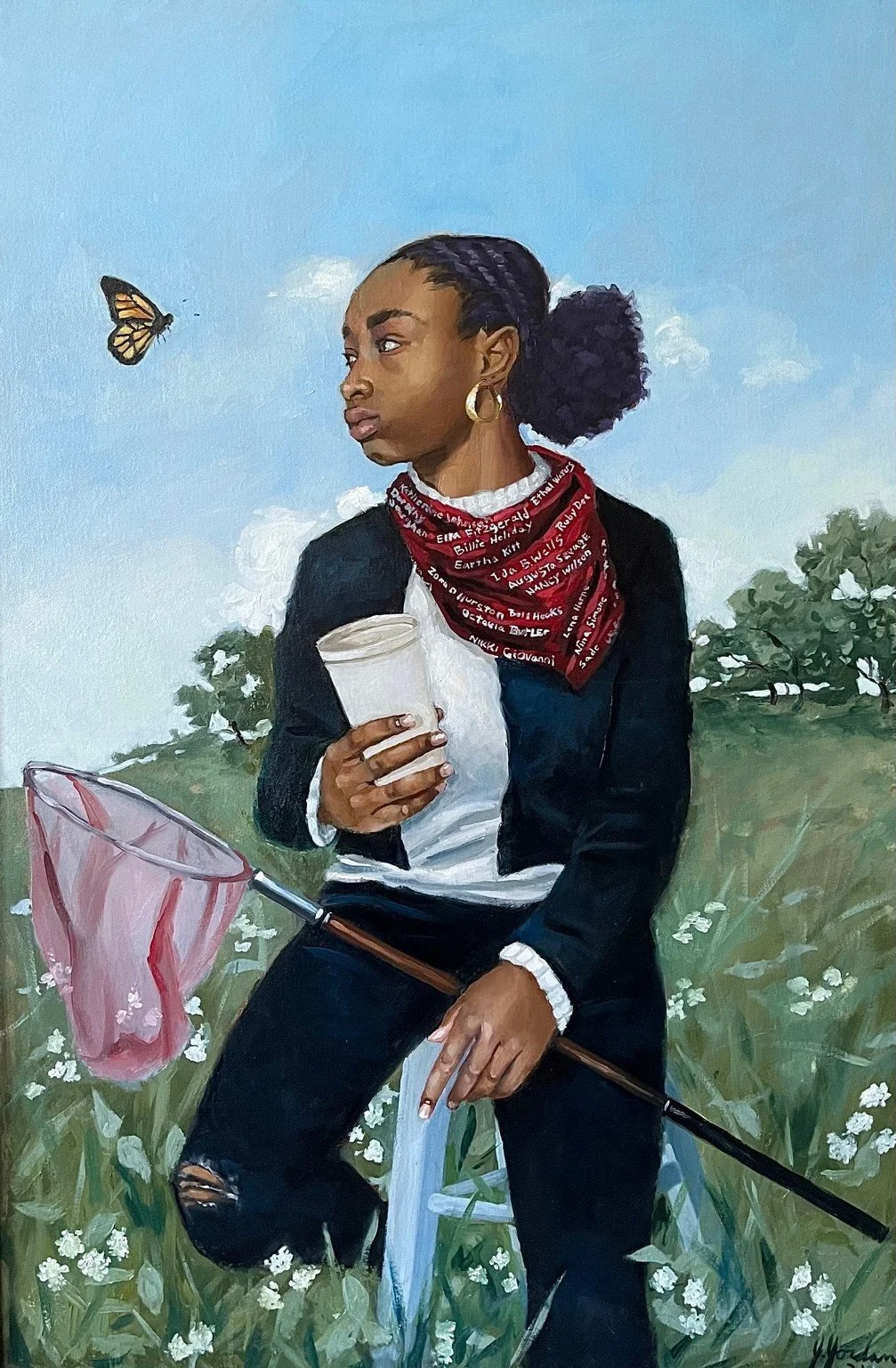 SOLD Butterfly and Coffee