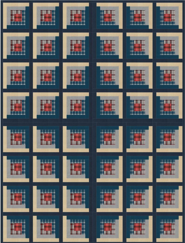 This quilt uses Mammoth Flannel and Shetland Flannel