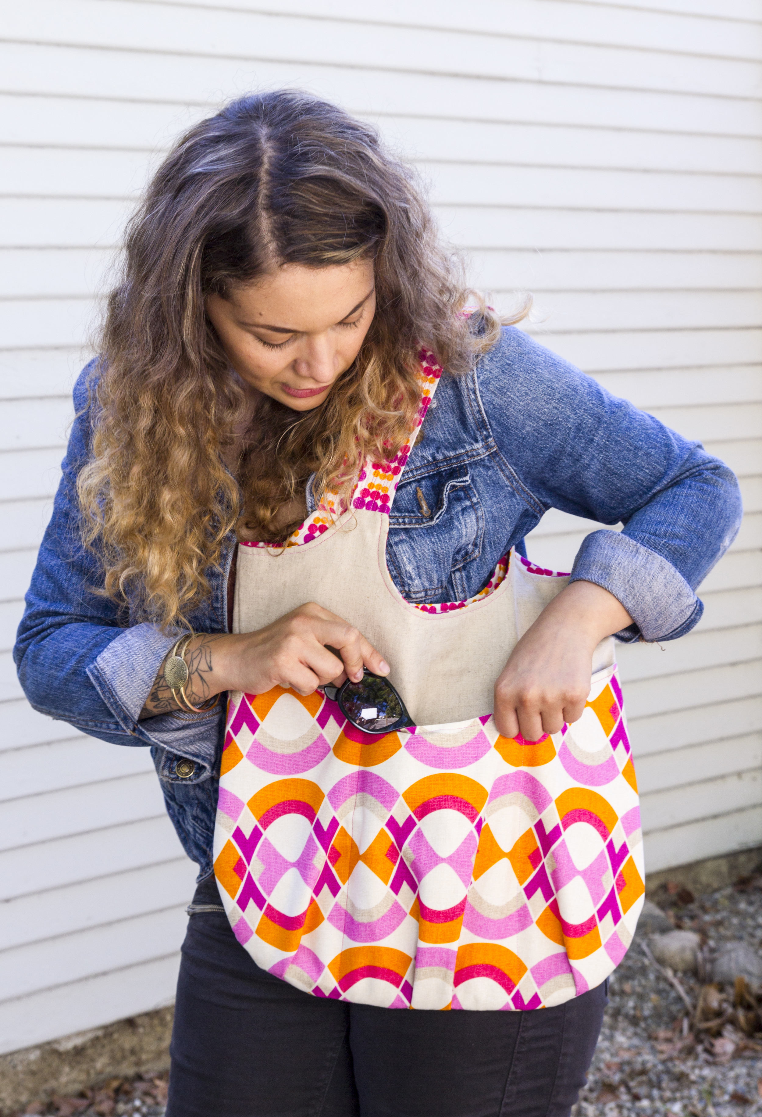 This particular bag uses essex and our Mod Tex SRK-14783-239 SORBET