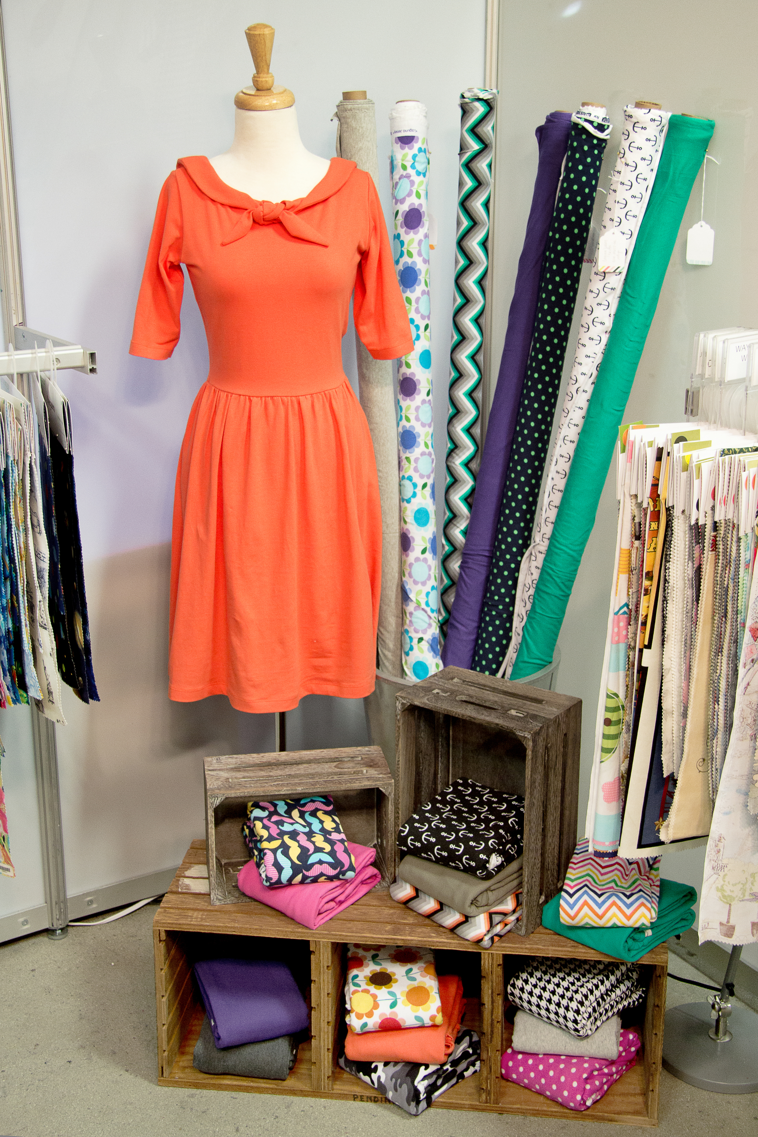 Featuring Laguna Cotton Jersey , Laguna Jersey Heather , and Laguna Jersey Prints ! Moneta Dress- by Colette Patterns, Made by Devon ( Miss Make ), Laguna Cotton Jersey L087-1370