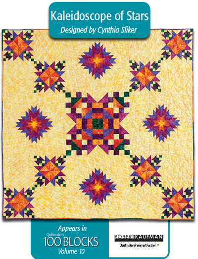 Kaleidoscope of Stars by Cynthia Sliker, featuring Artisan Batiks