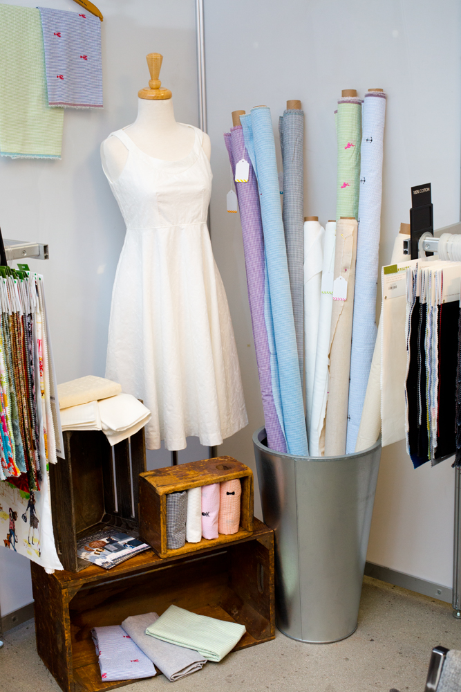 Featuring Seersucker , Seersucker Embroideries , Rebecca Embroideries, Rebecca Embroideries Deluxe , and Raw and Refined on women's form- Lorelei Dress by E-Beth Designs , made by Andrea Taddicken ( Knitty Bitties ), Rebecca Embroideries (SRK-15202-1)