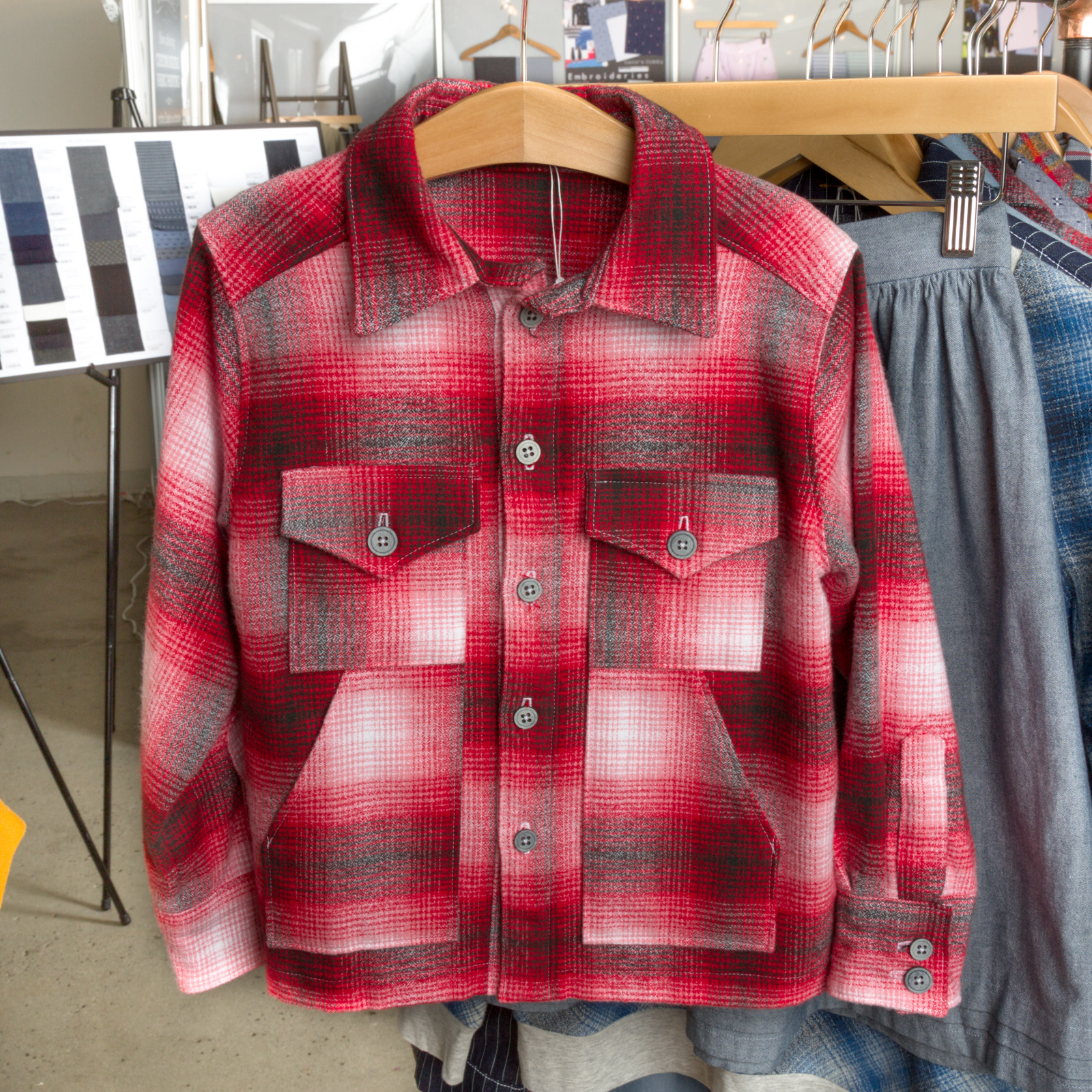 Boys' Shirt Jacket by Simplicity, made by Andrea Taddicken ,, featuring Mammoth Flannel.