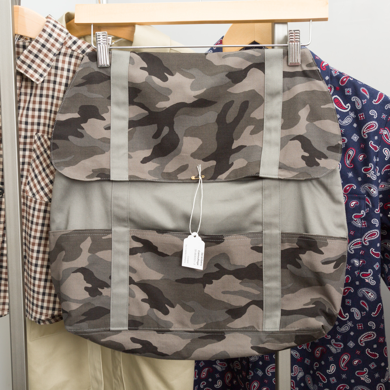 Cooper by Colette Patterns, made by Christine Haynes, featuring Sevenberry Camouflage.