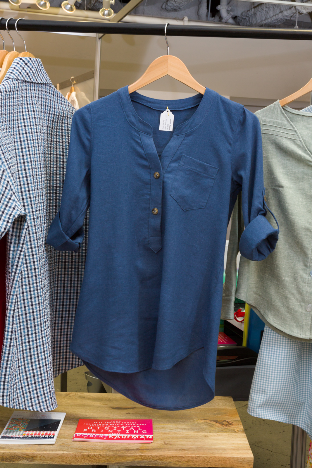 Cheyenne Tunic by Hey June , made by Andrea Taddicken , Featuring B russels Washer.