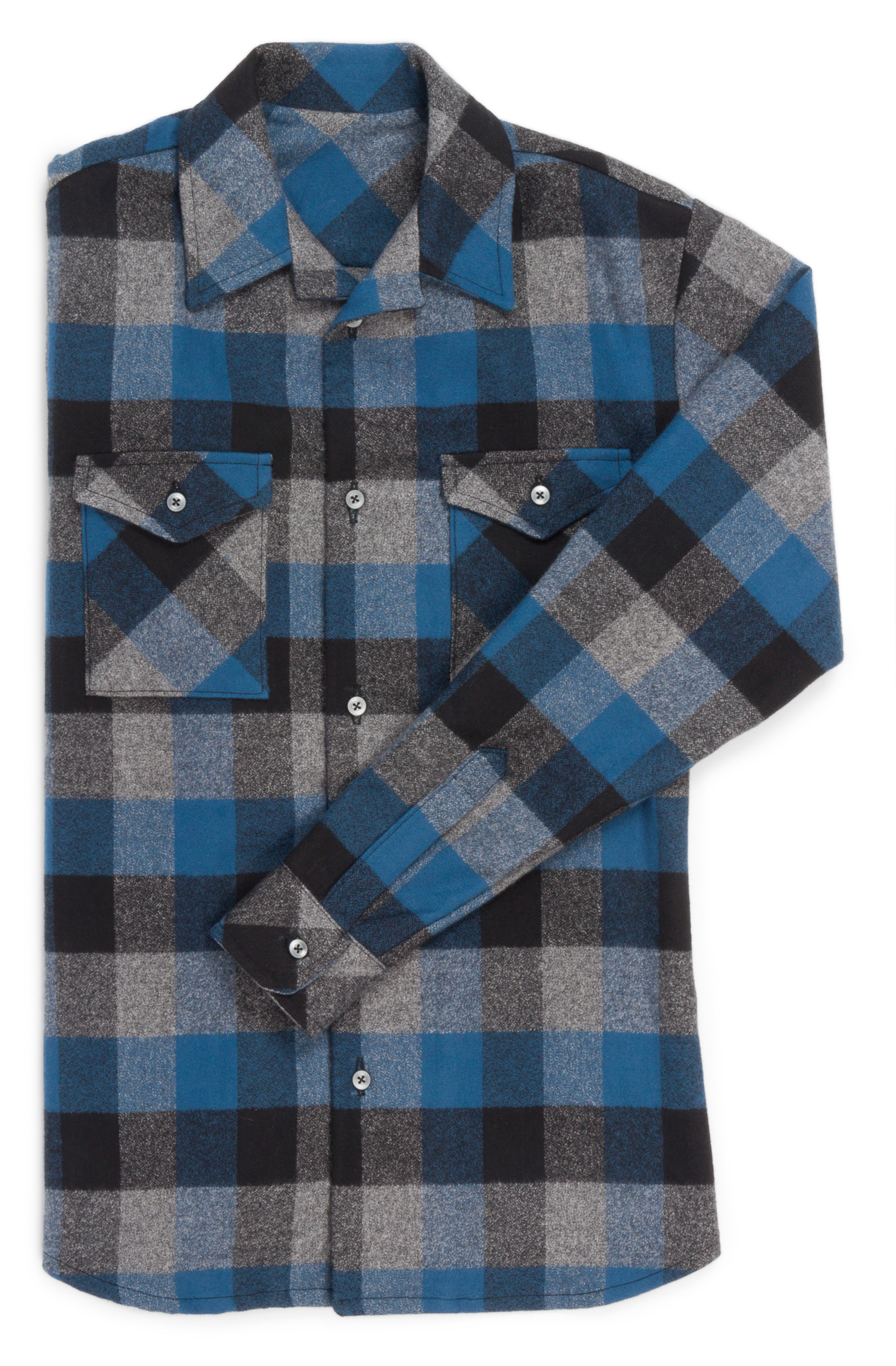 Negroni designed by Colette Patterns , made by Christine Haynes, featuring Mammoth Flannel ( SRKF-16421-59 OCEAN)
