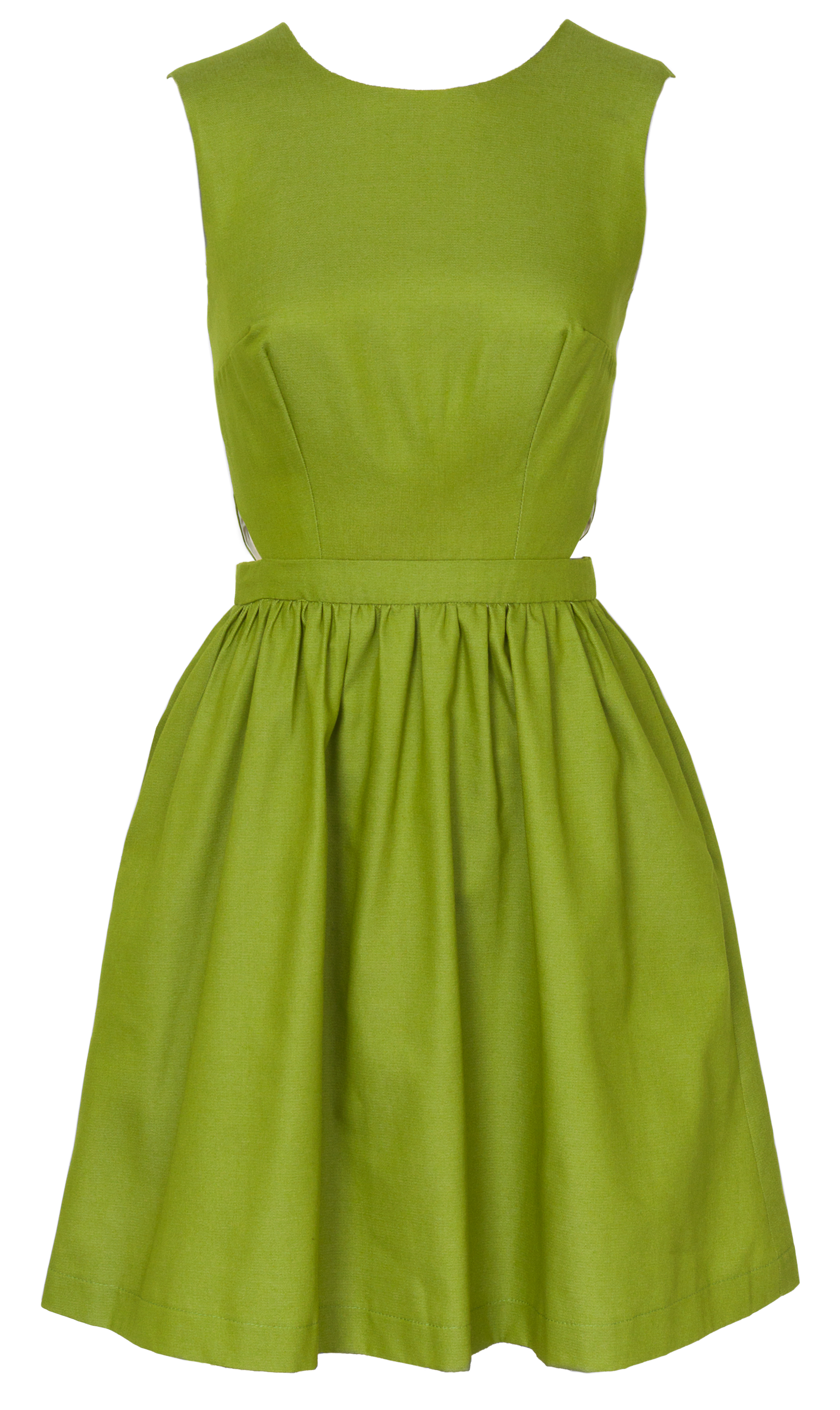 Bonnell Dress designed by Dixie DIY , made by Erika Bea, featuring Canyon Colored Denim (C475-631 AVOCADO 3)
