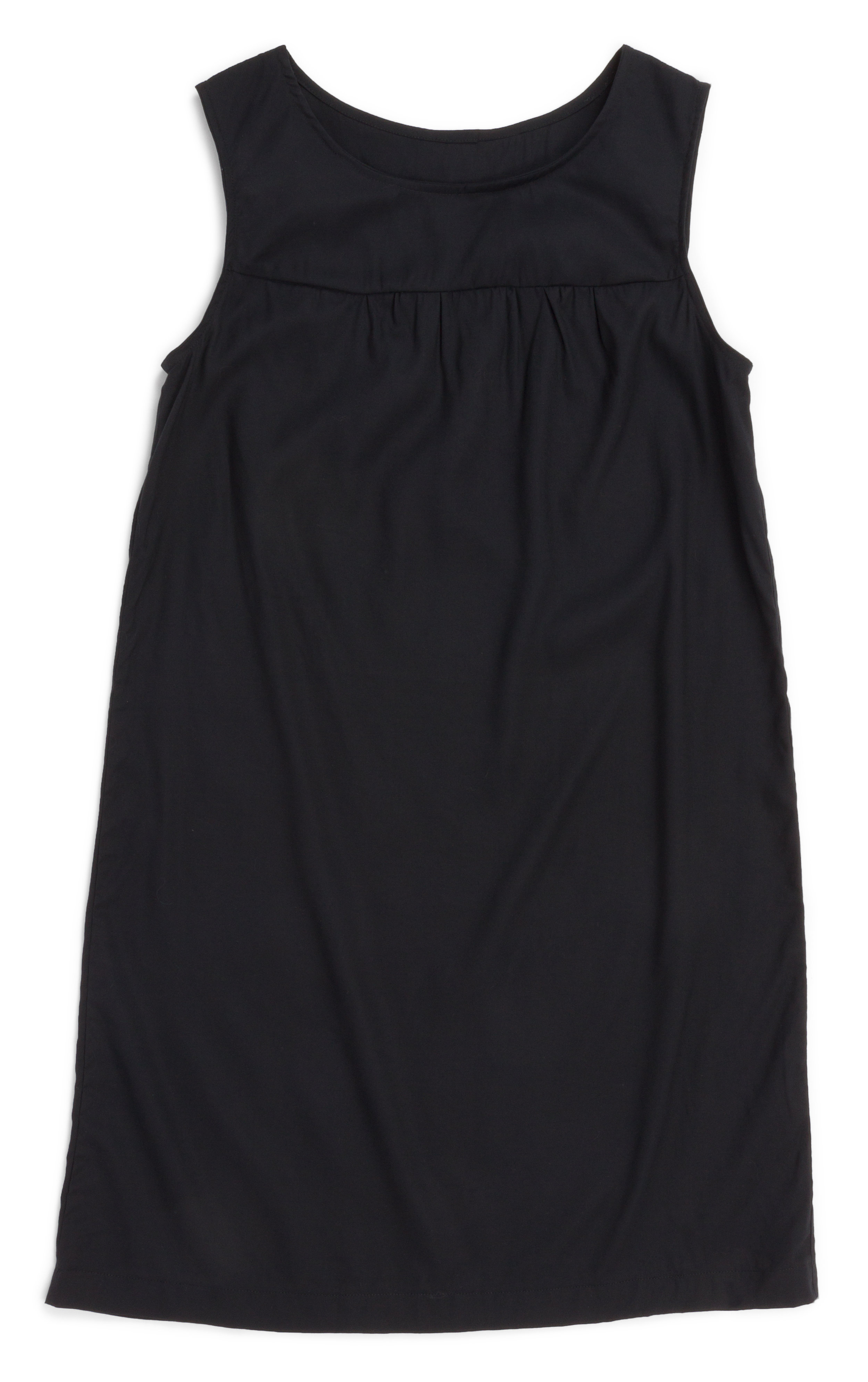 Ruby Dress by Made by Rae, made by Liz Hansen, features Geneva Tencel Rayon ( G108-1019 BLACK )
