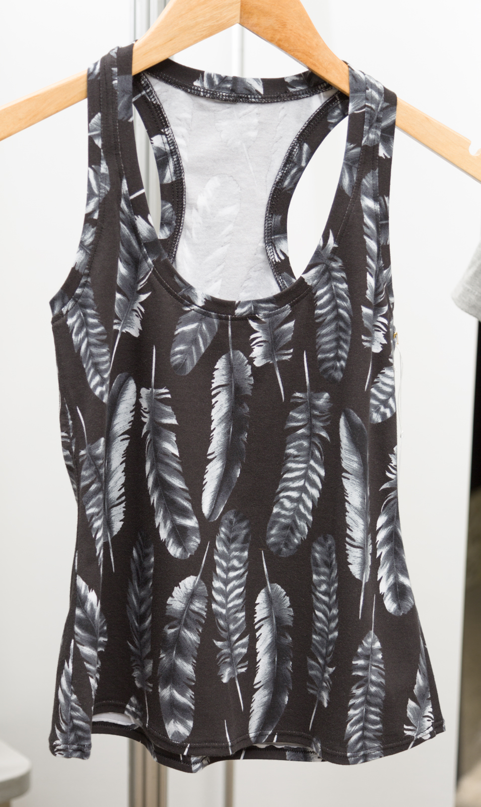 Rumi Tank by Christine Haynes, made by Christine Haynes, featuring Laguna Jersey Prints ( AJS-16378-184 CHARCOAL )