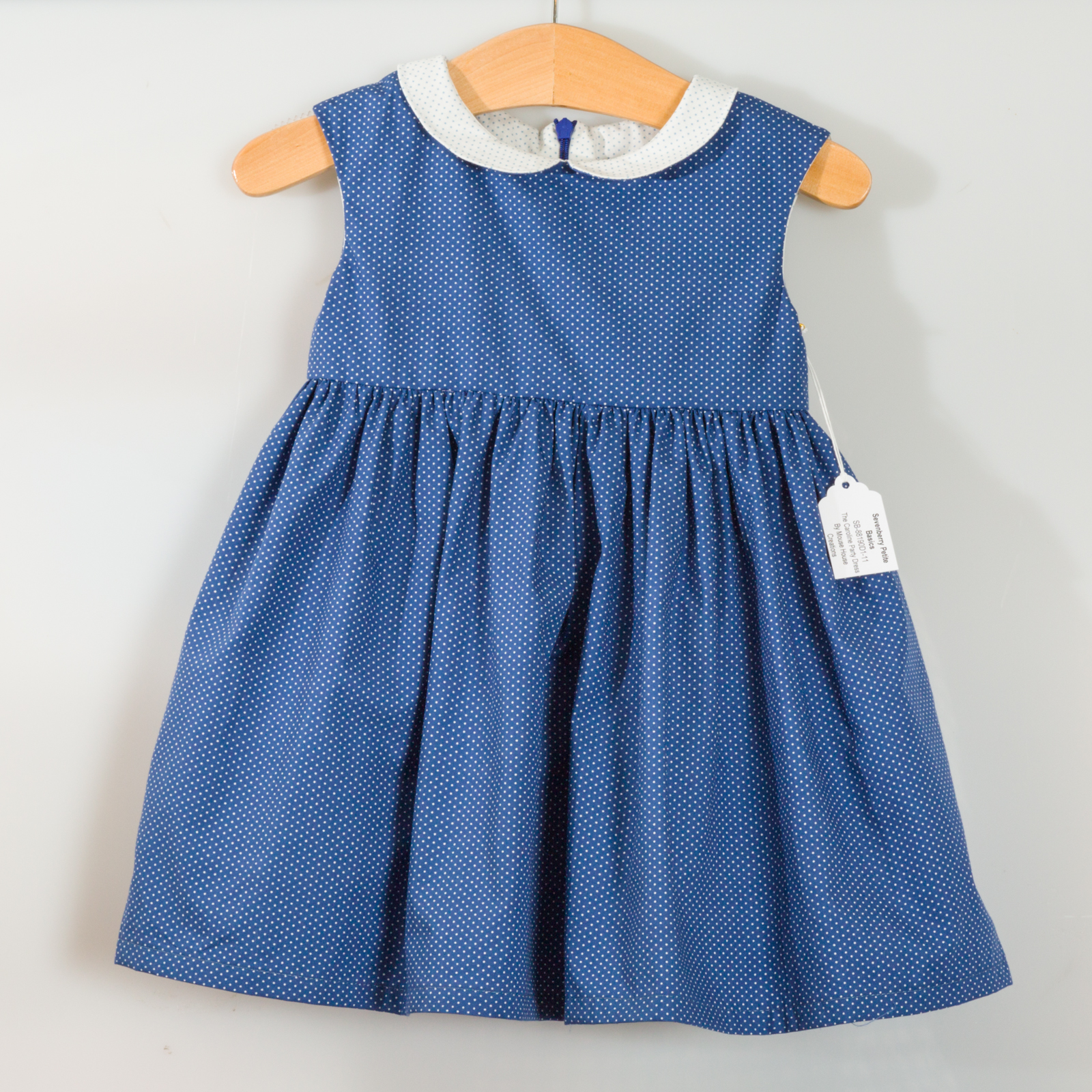 The Caroline Party Dress designed by Mouse House Creations , made by Knitty Bitties, featuring Sevenberry: Petite Basics.