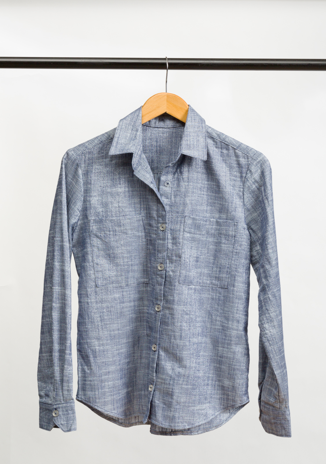 ARCHER SHIRT DESIGNED BY GRAINLINE STUDIO, MADE BY JACEY GRAY, FEATURING MANCHESTER METALLIC (SRKM-15373-80)