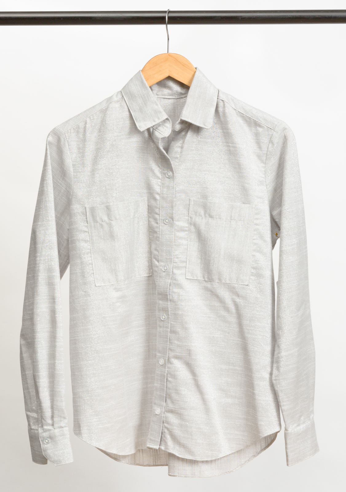 ARCHER SHIRT DESIGNED BY GRAINLINE STUDIO, MADE BY JACEY GRAY, FEATURING MANCHESTER METALLIC (SRKM-15373-186)