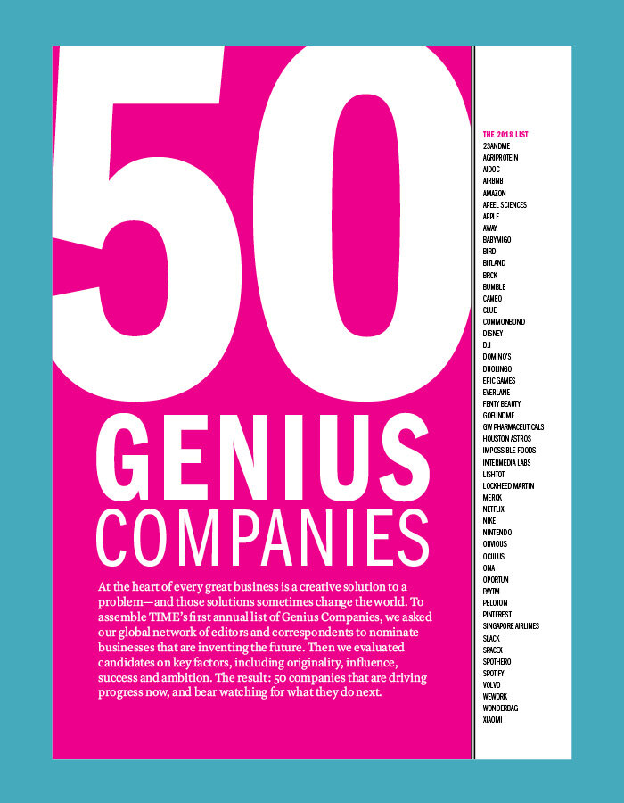 50 Genius Companies, 2018