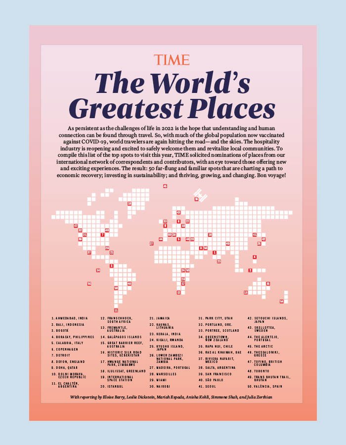 World's Greatest Places, 2022