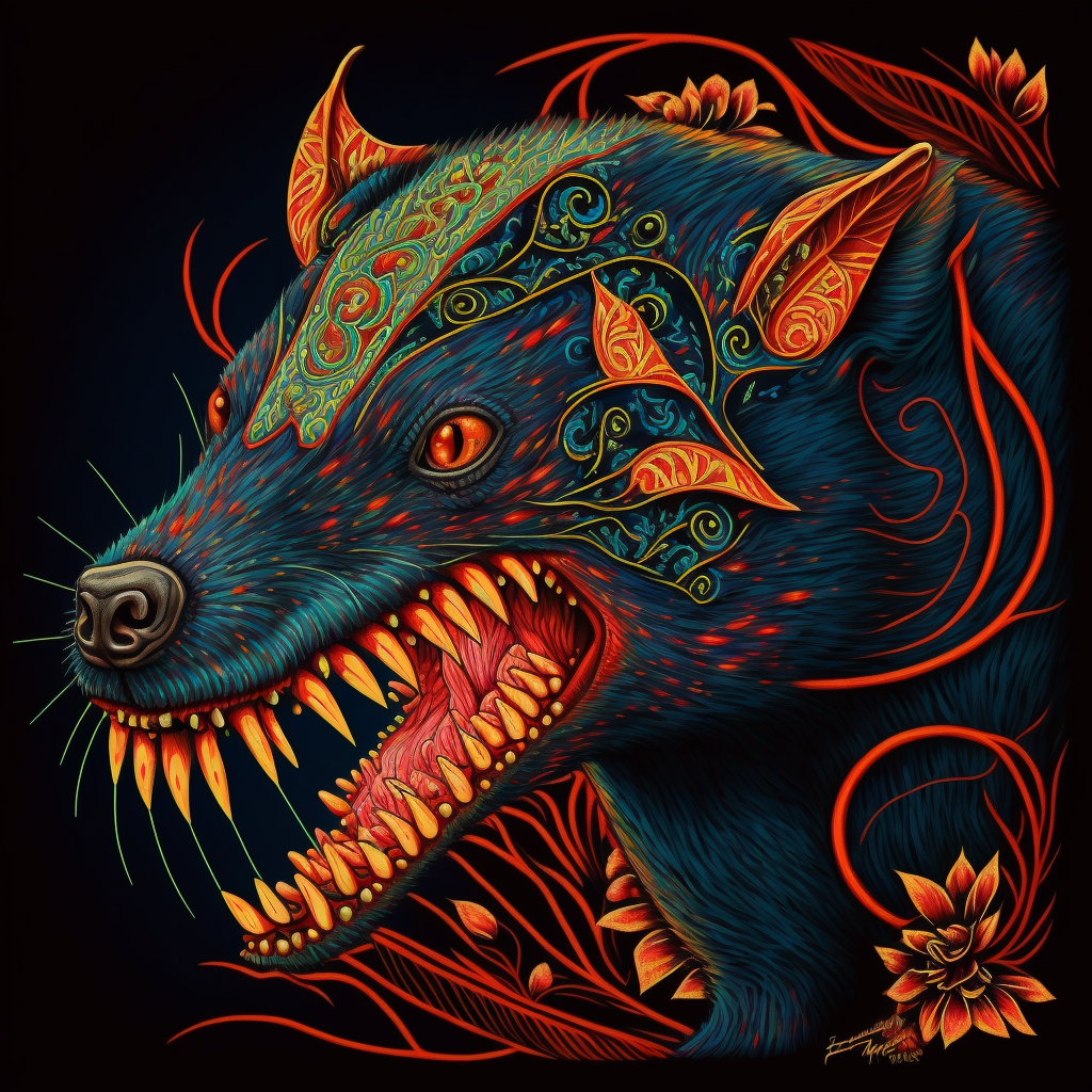 monkeyBain_A_Tasmanian_Devil_snarling_painting_hohloma_and_abor_bce848a2-5754-4529-8b49-aa88d5fa7799.png
