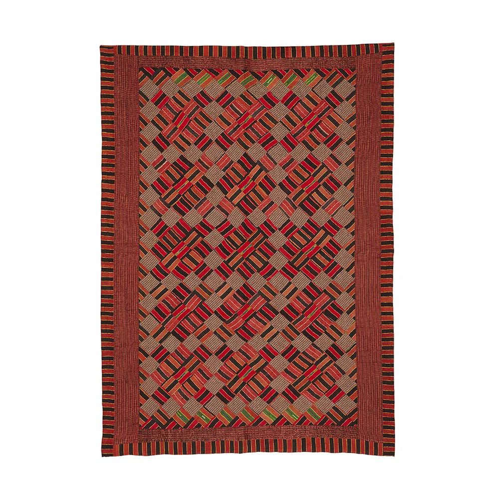 Chequered Diamonds "Pièce Unique" mashru quilt 