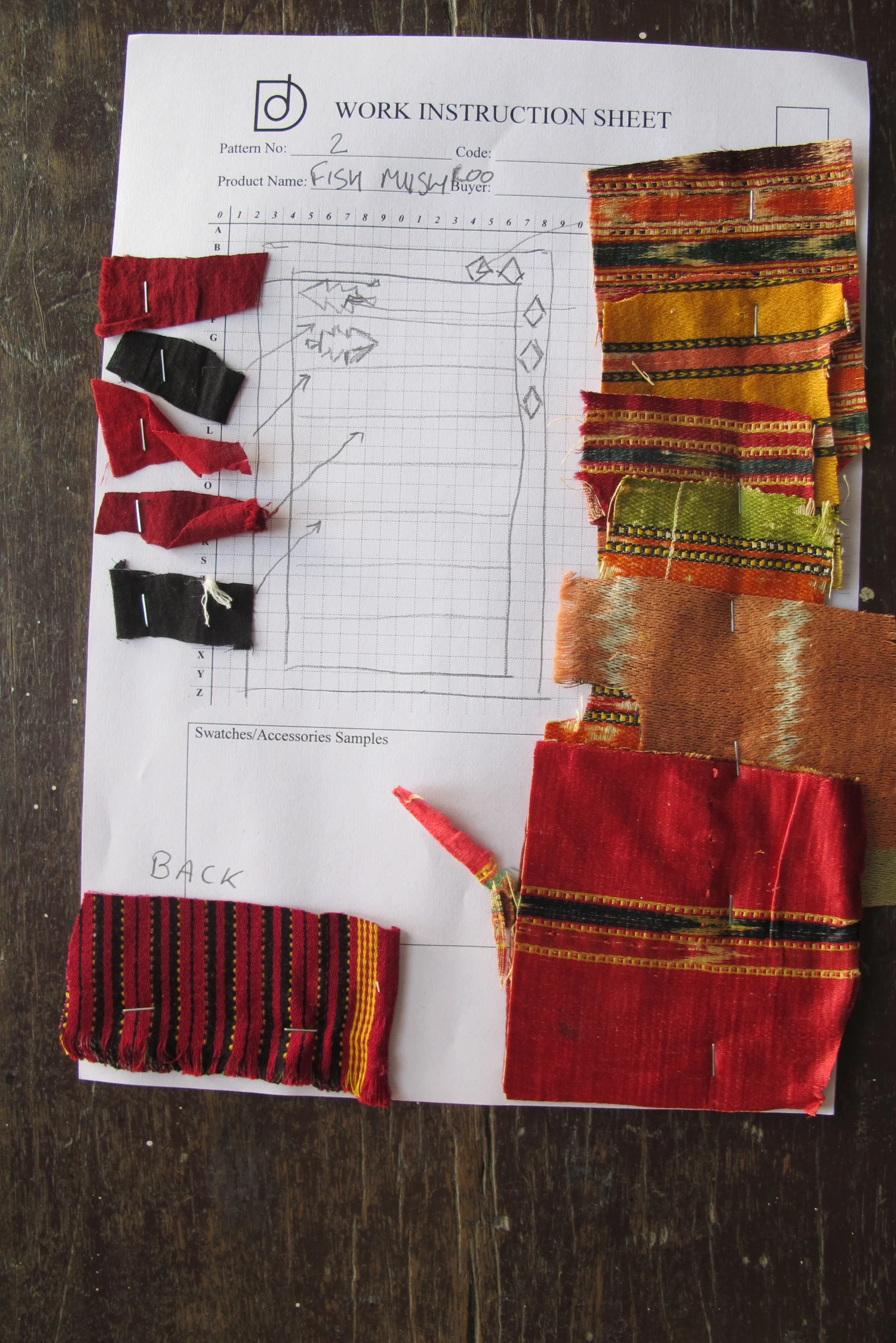 Design sheet for mashru quilt