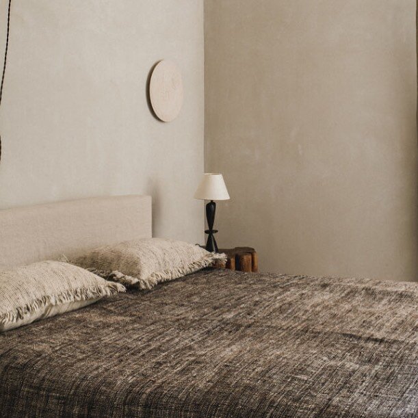 Great to see this project again on @remodelista , Forest Estate, Ibiza, by @holliebowden. Hollie used a mix of our rustic wool throws, cushions and kantha quilts for the bedrooms in this monastic, but warm, farmhouse. Check out the full article on th