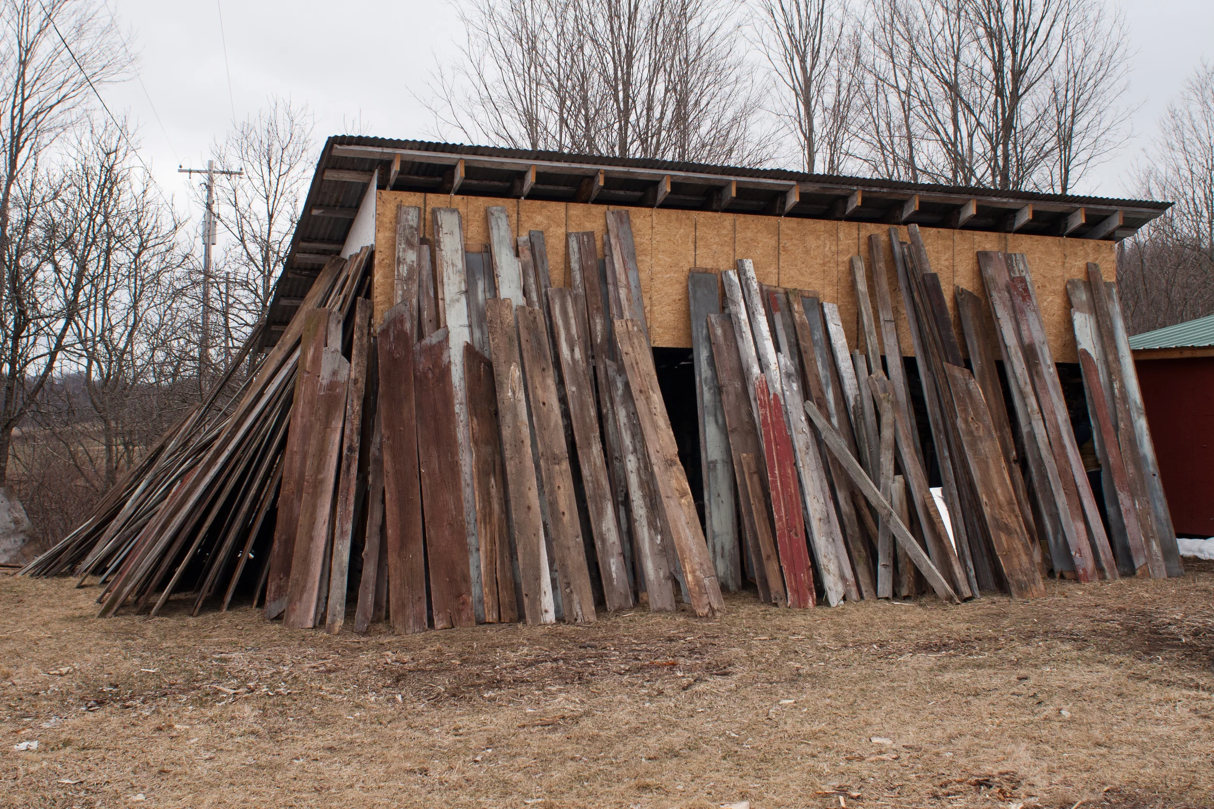 Reusing Old Barn Siding Used In Dining Room