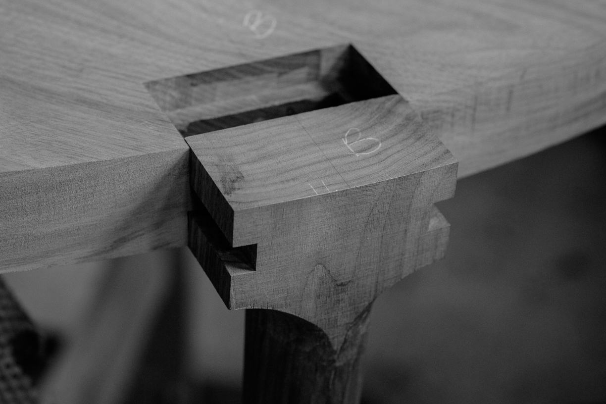Leg joinery detail