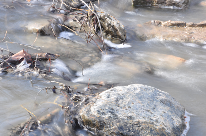 I included this one because I am very proud of it. It's my first ever attempt at capturing flowing water against a (semi) sharp background with the "big" camera and though it's overexposed, I am thrilled at the softness of the water against those rocks. I can't wait to try it again - next time with a tripod!