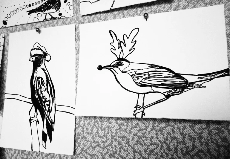 I drew these as we approached the Holiday season.