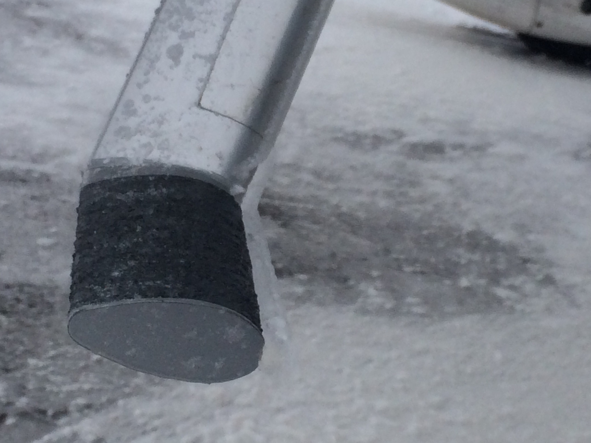 Ice on step