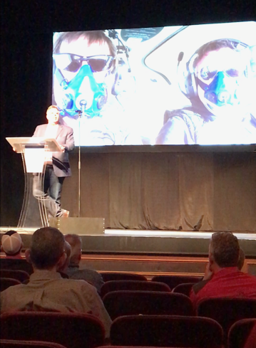 Dion Weisler's presentatin included images flying with JATO Flight instructor extraordinaire Roy Richardson. Roy specializes in Destination Flying.