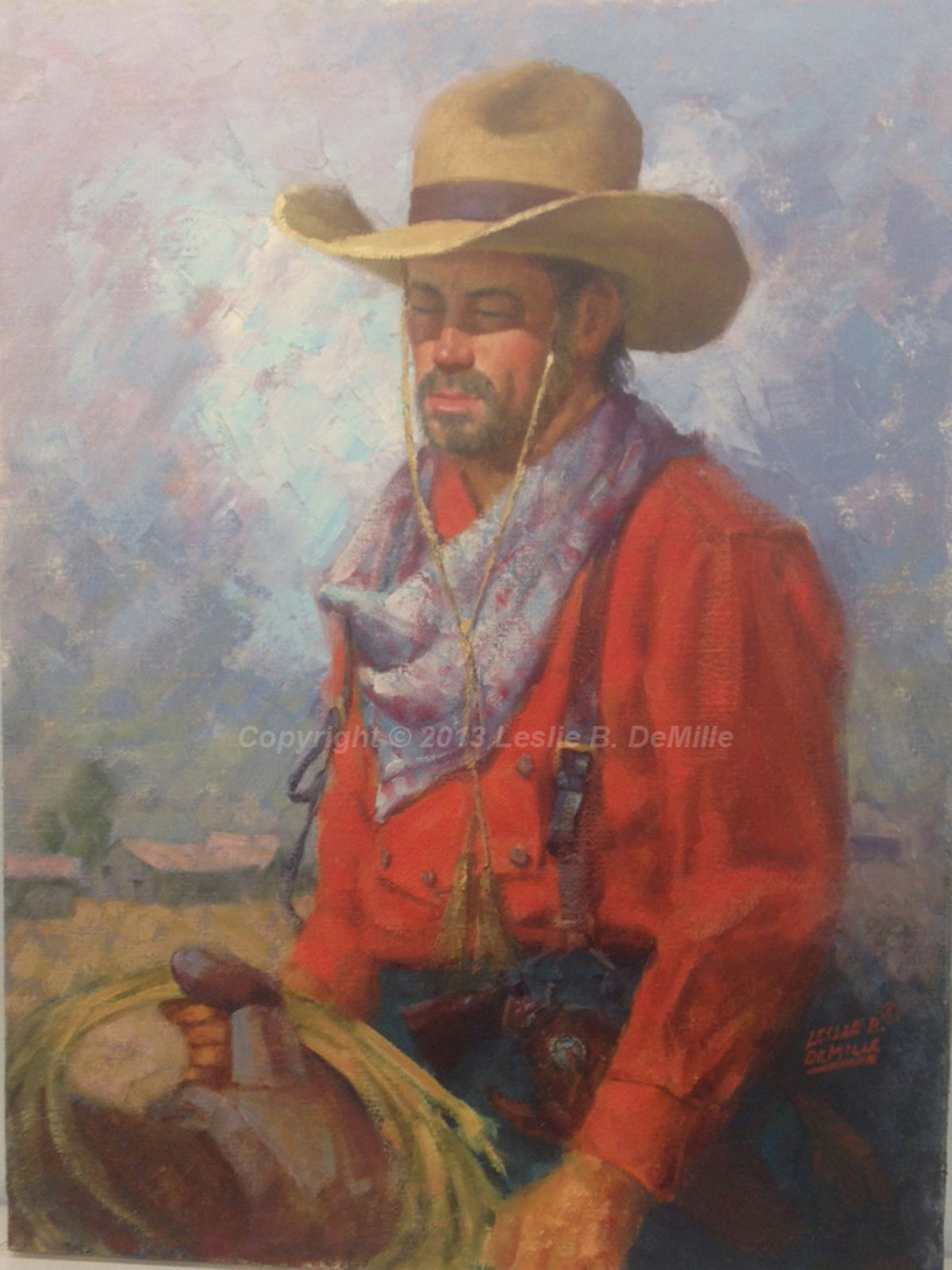 Cowboy 2, Oil (11x14)