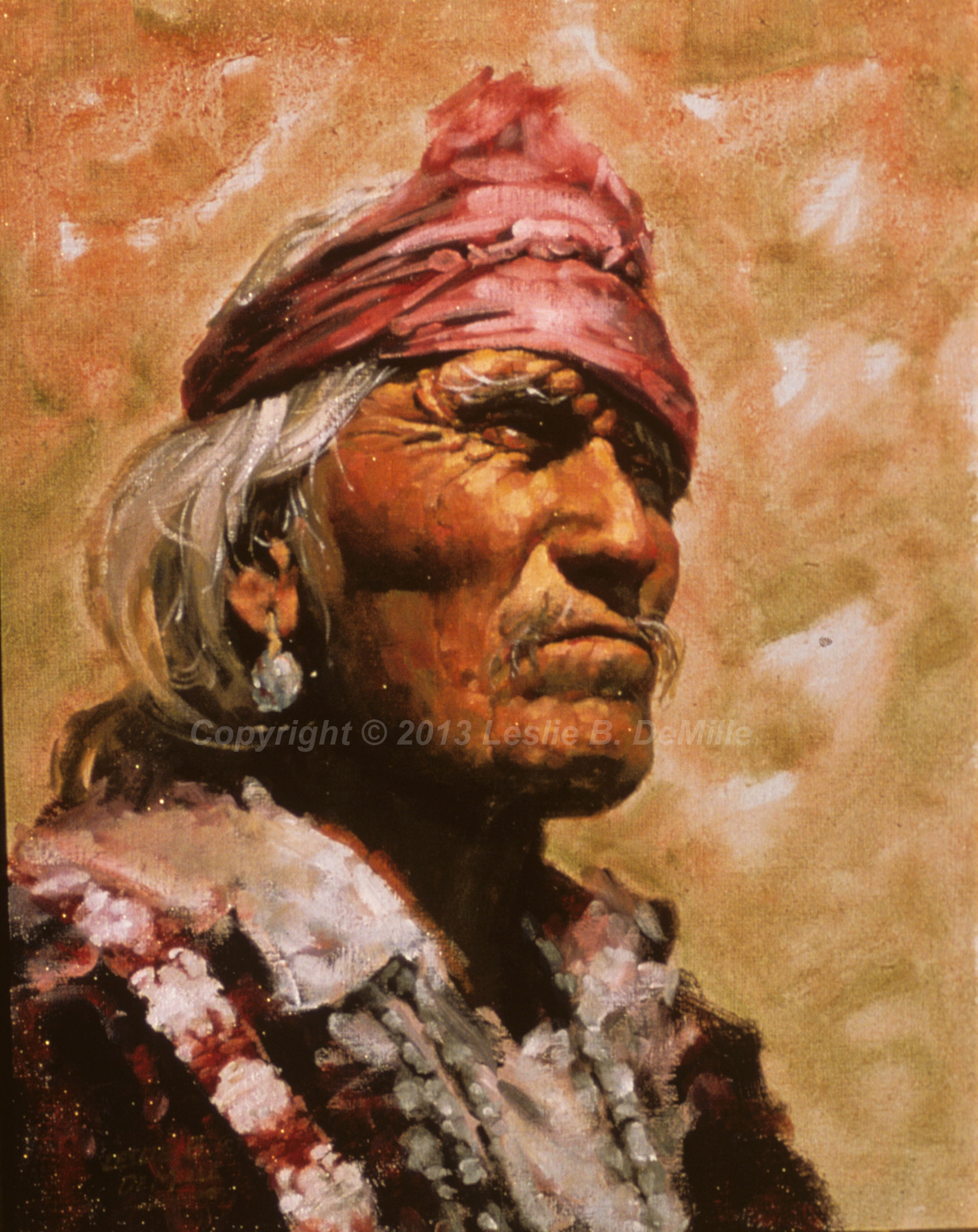 Navajo Indian 1, Pastel (11x14)
