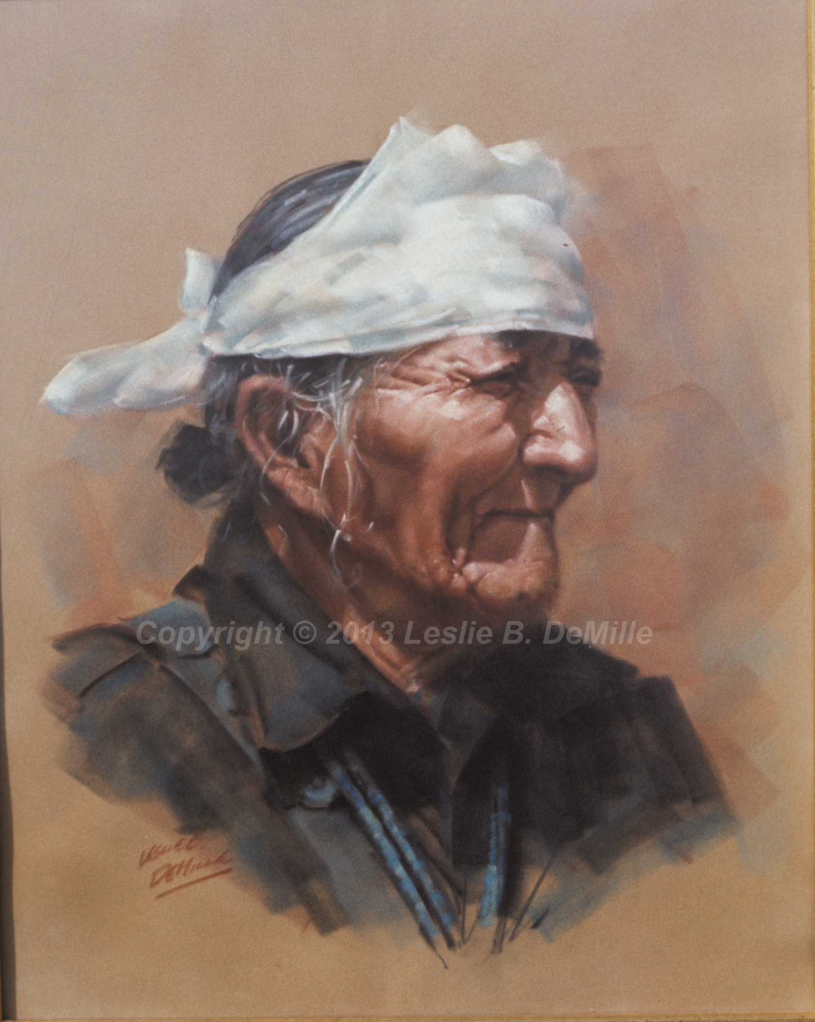 Medicine Man, Pastel (11x14)