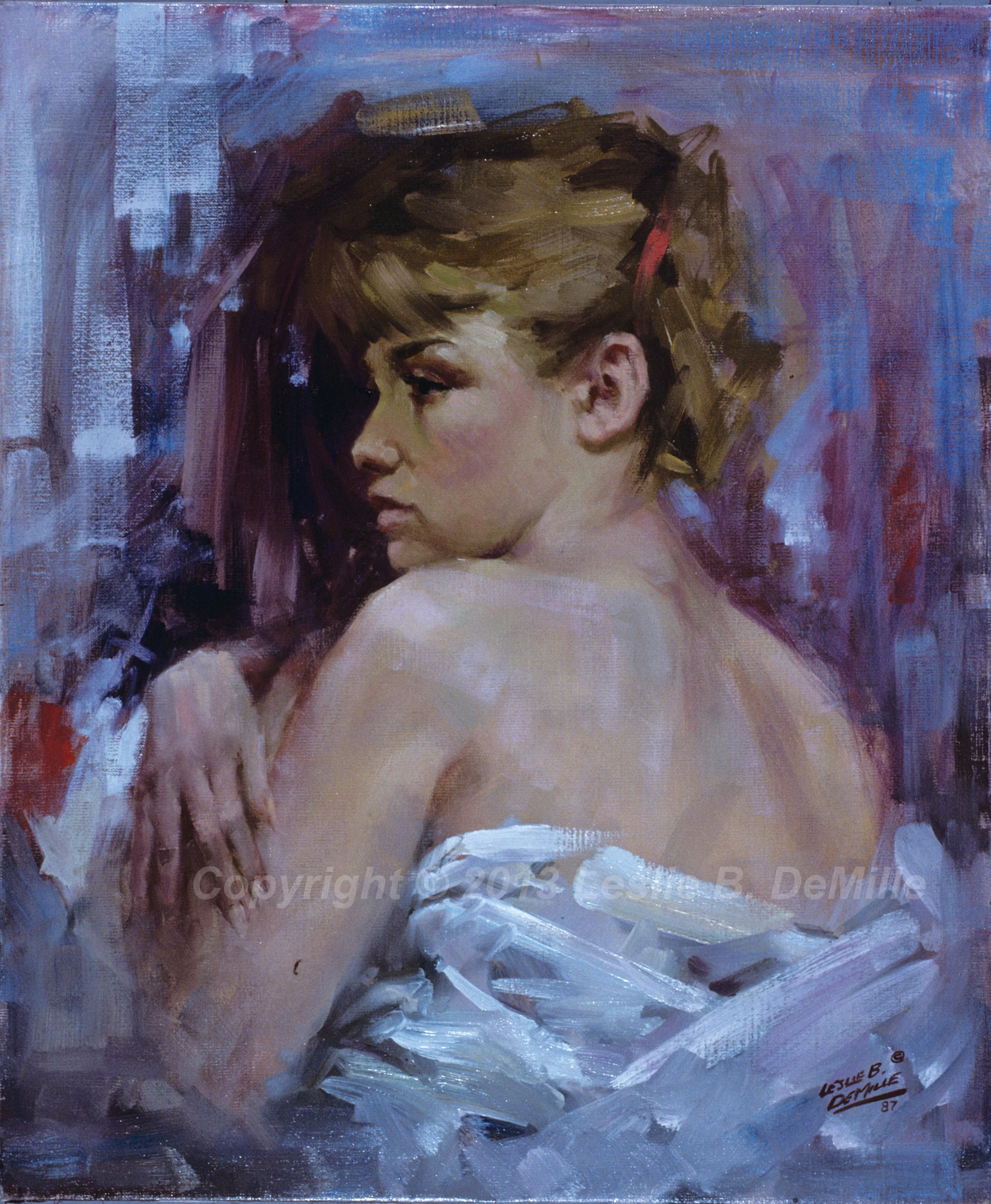 Half Nude, Oil 1987 (11x14)