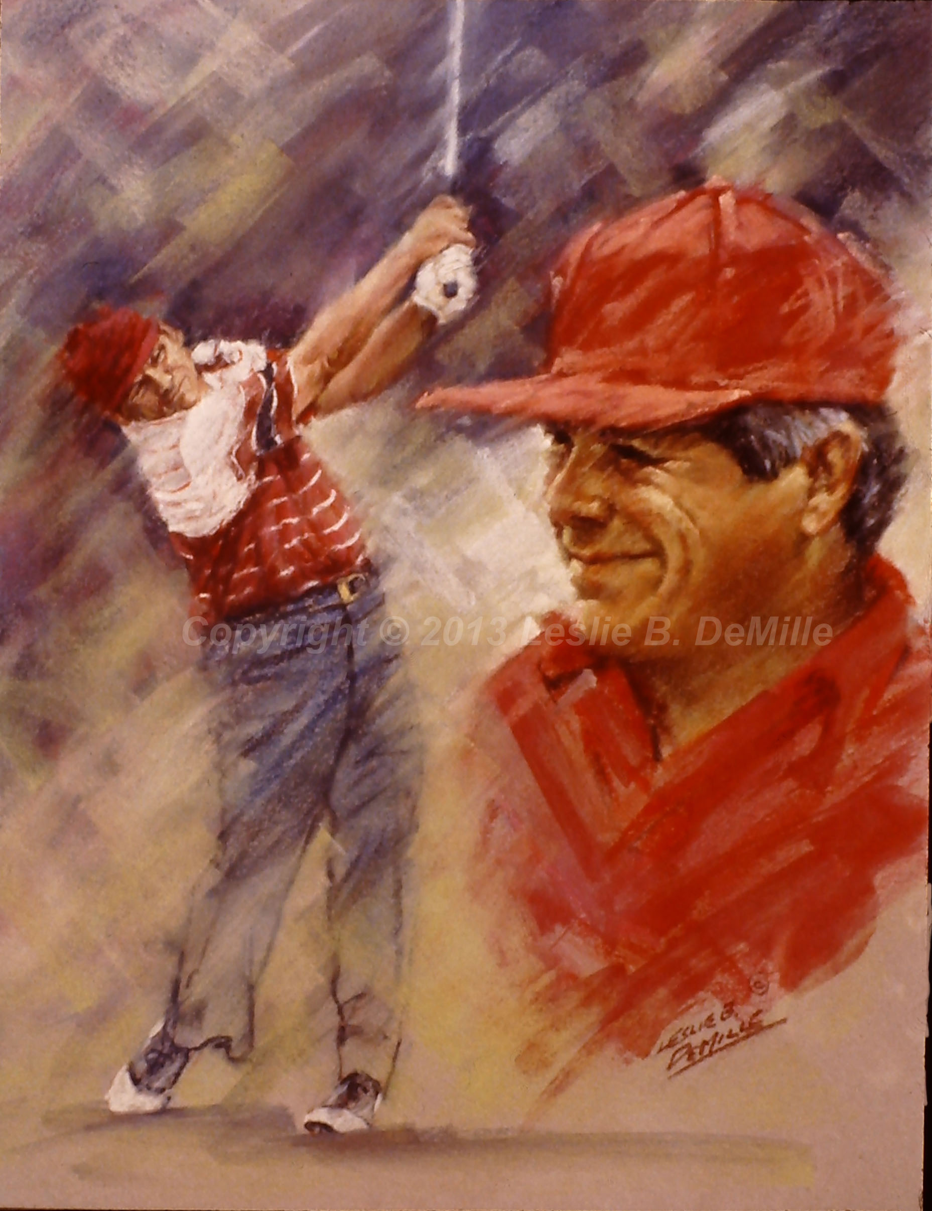 Lee Trevino, Pastel (11x14)