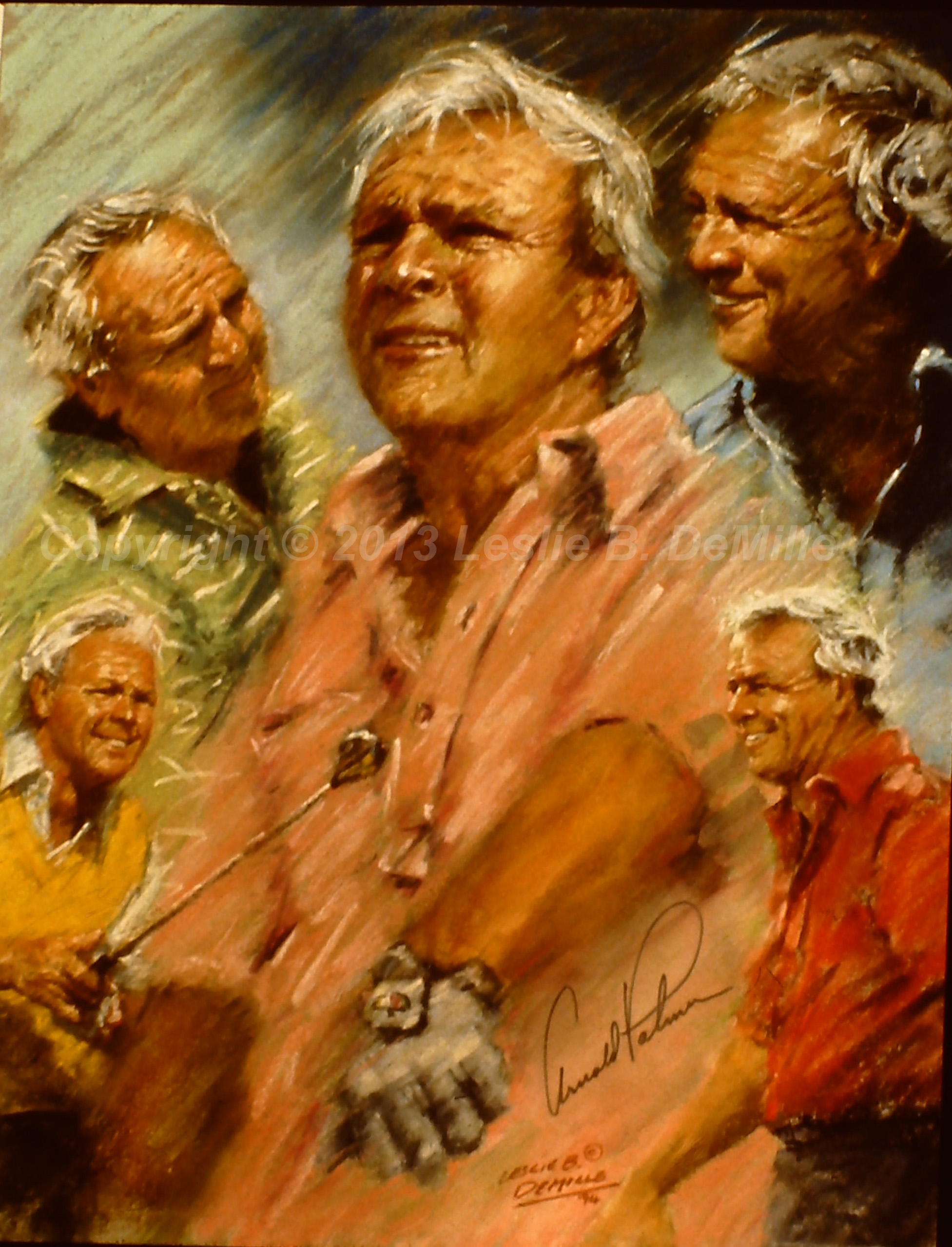 Arnold Palmer: The King, Oil 1994 (11x14)