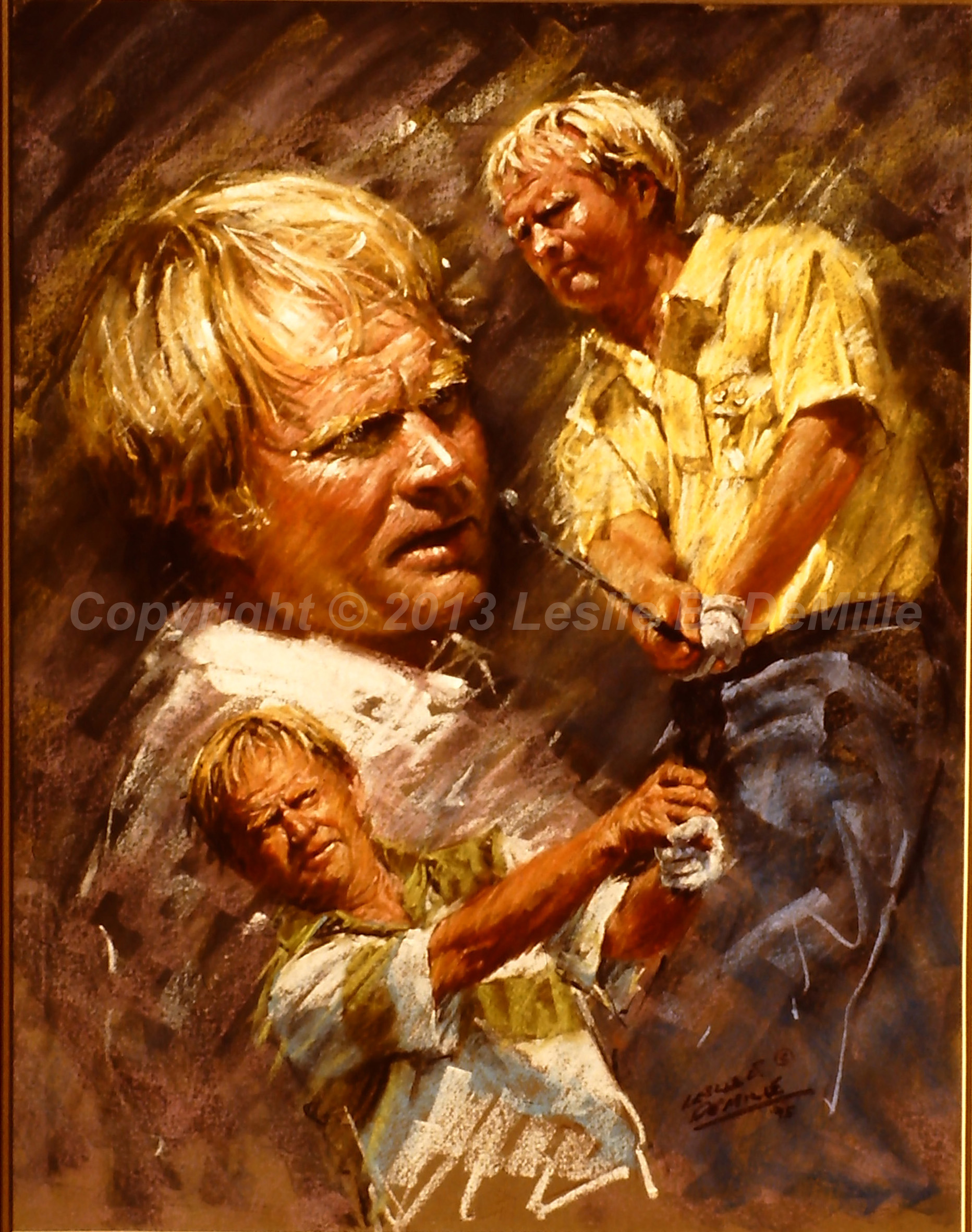 Jack Nicklaus: The Golden Bear, Oil 1994 (11x14)
